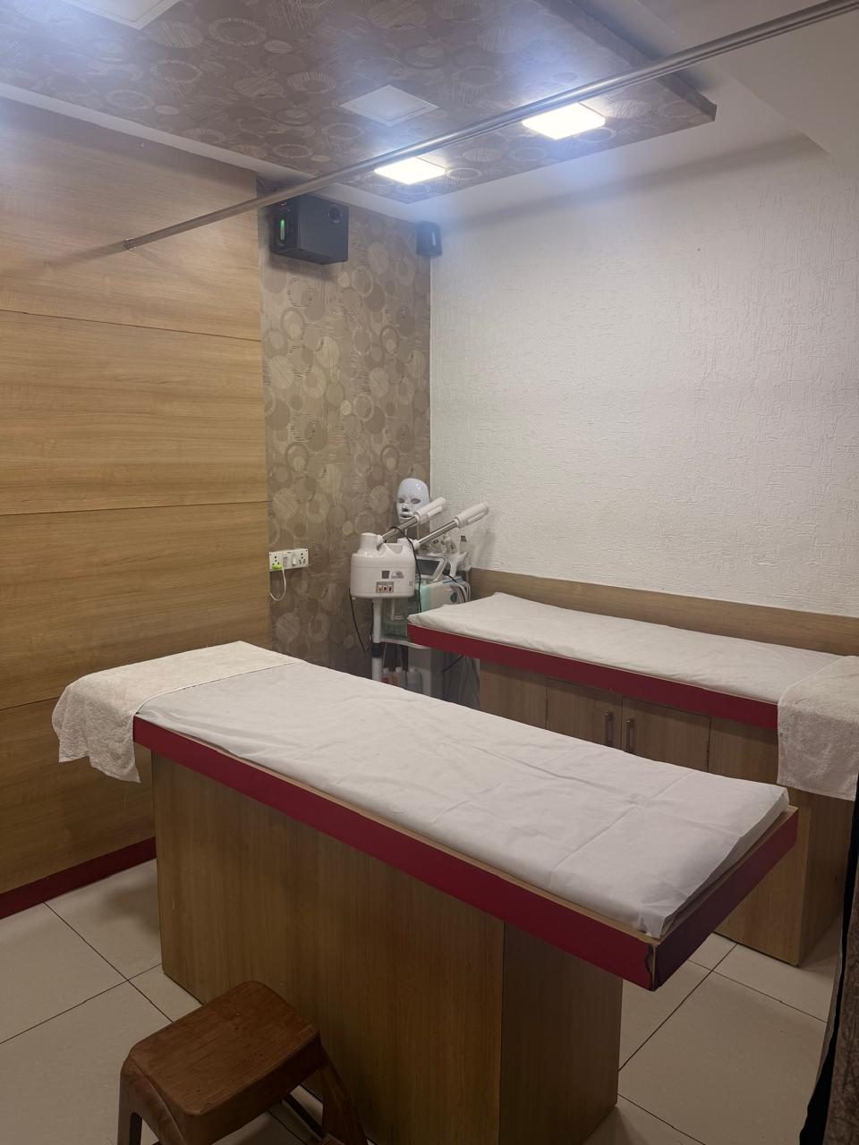 Facial and beauty treatment room at Salon 9T9